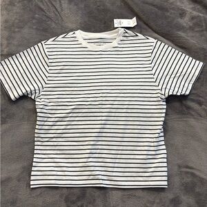 Abercrombie & Fitch Women’s Black and White Striped Tee | Size XS